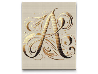 Diamond Painting - Bogstav A