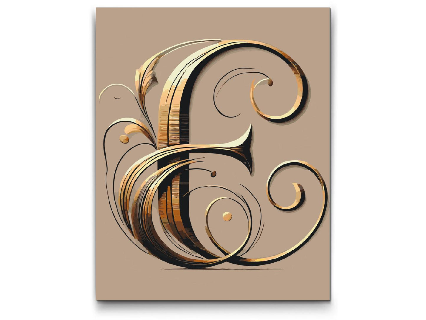 Paint by Numbers - Bogstav E