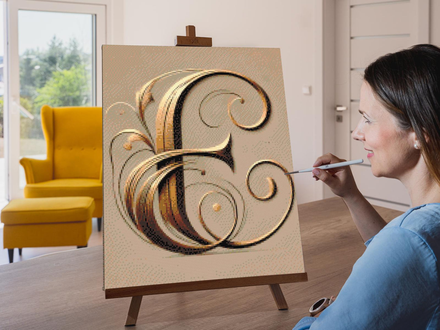 Diamond Painting - Bogstav E