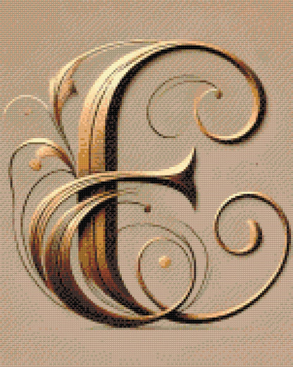 Diamond Painting - Bogstav E