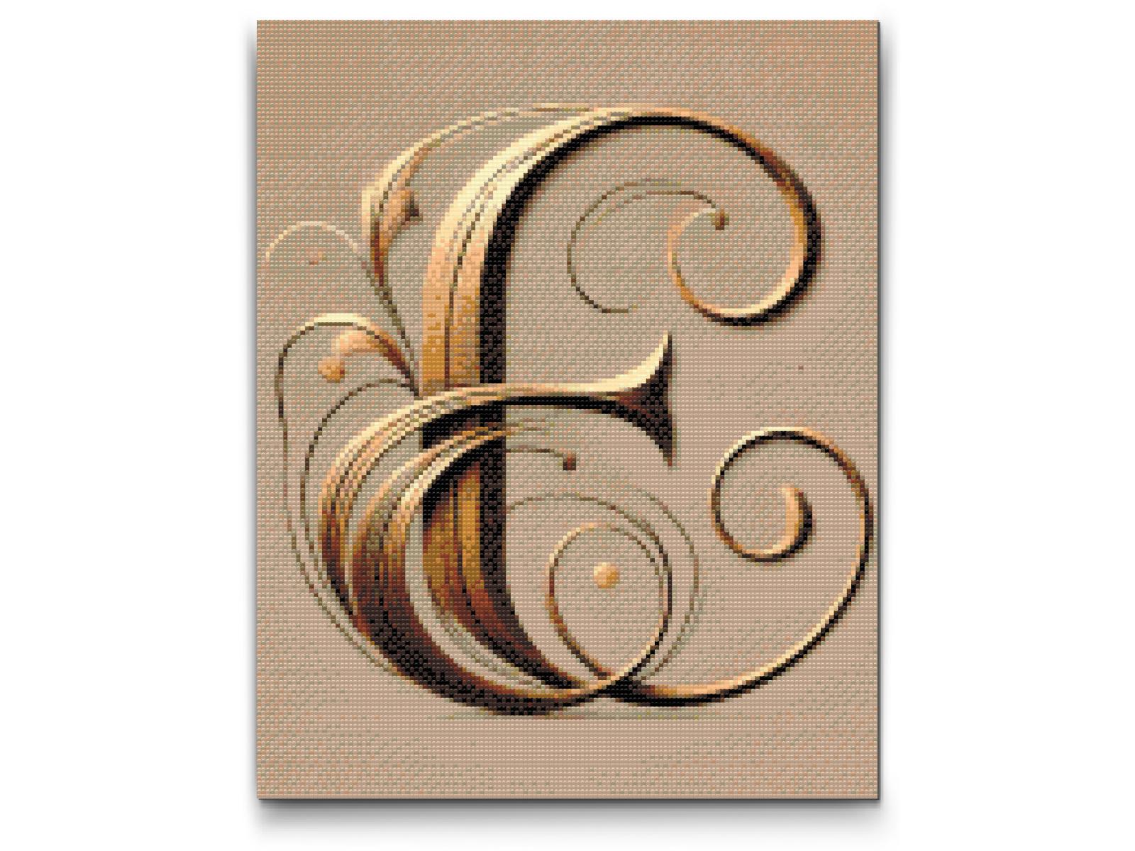 Diamond Painting - Bogstav E