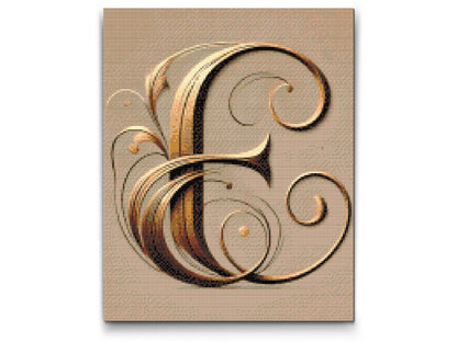 Diamond Painting - Bogstav E