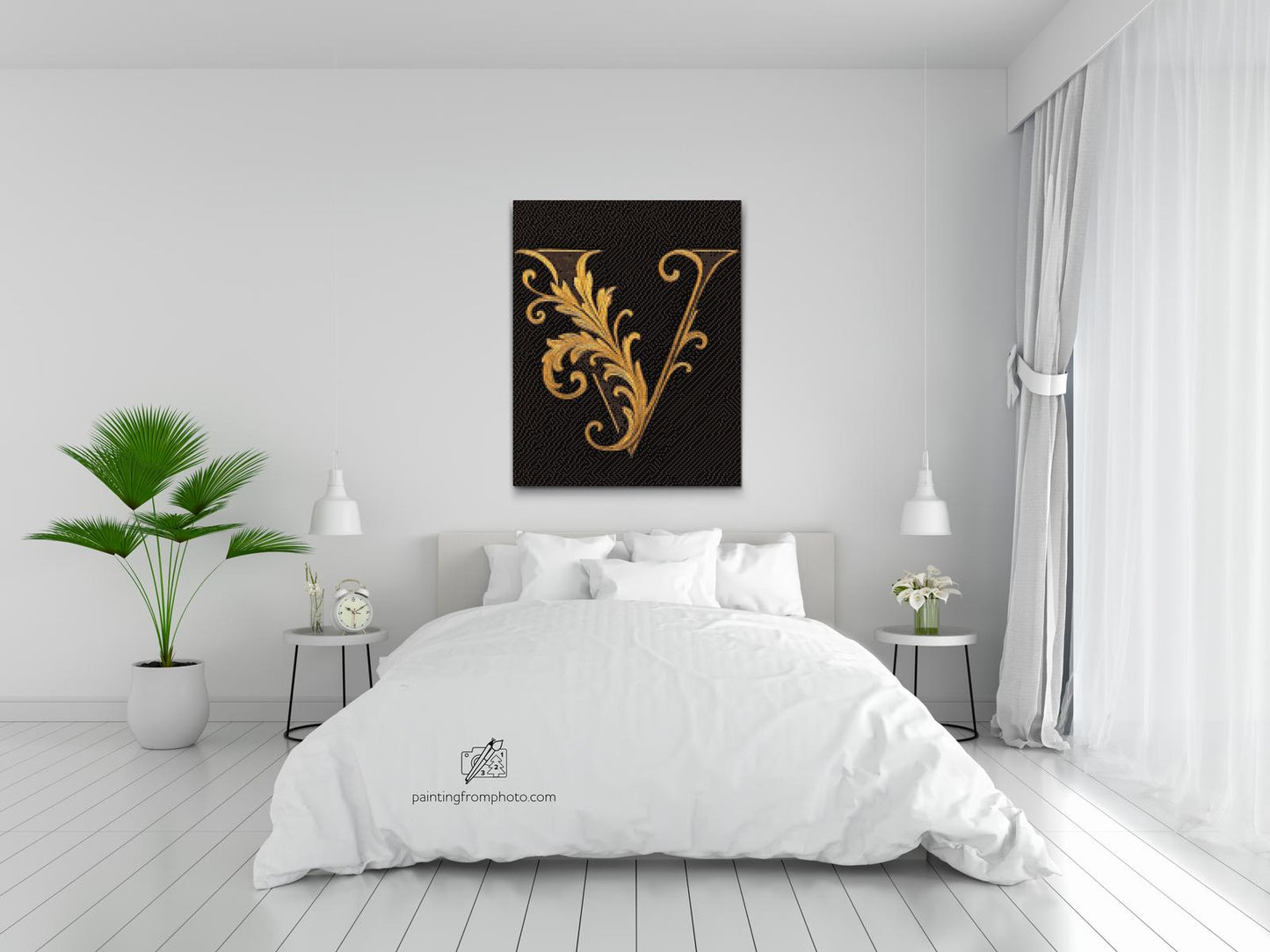 Diamond Painting - Bogstav V