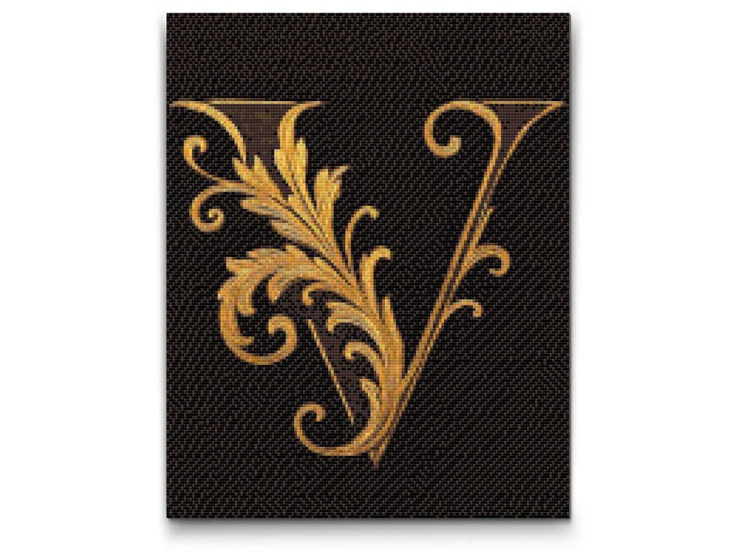 Diamond Painting - Bogstav V