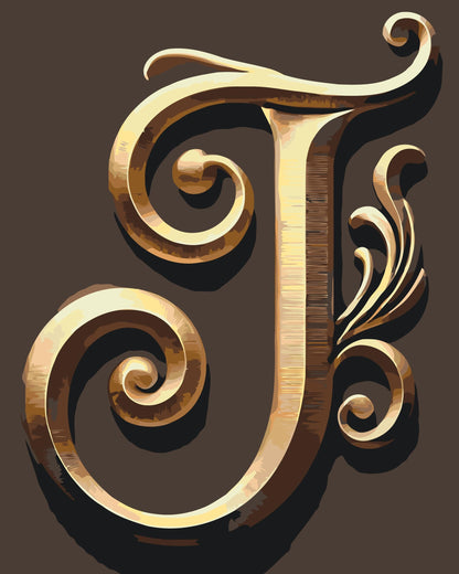 Paint by Numbers - Bogstav J