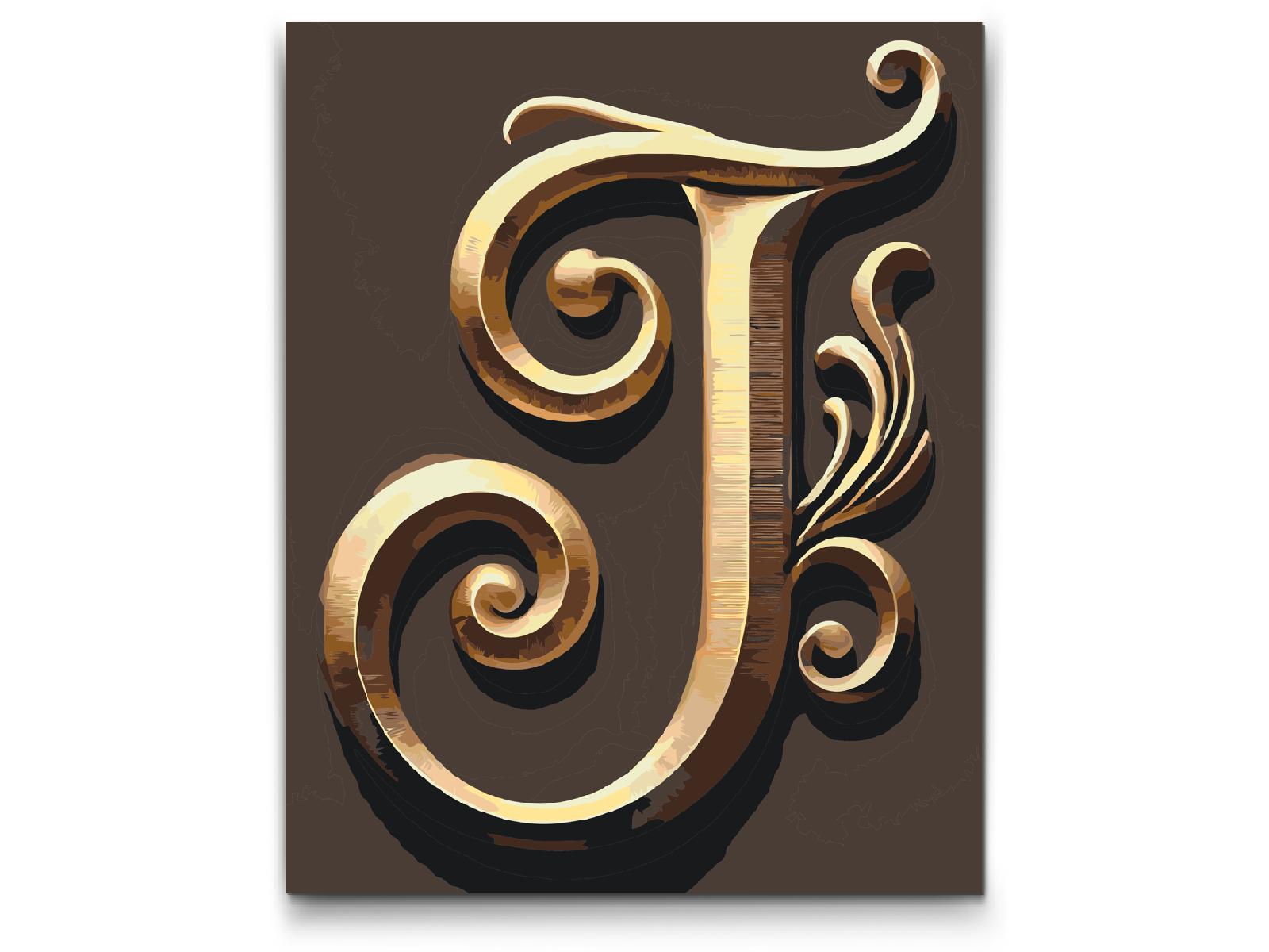 Paint by Numbers - Bogstav J