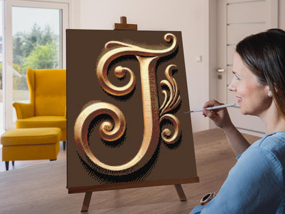 Diamond Painting - Bogstav J