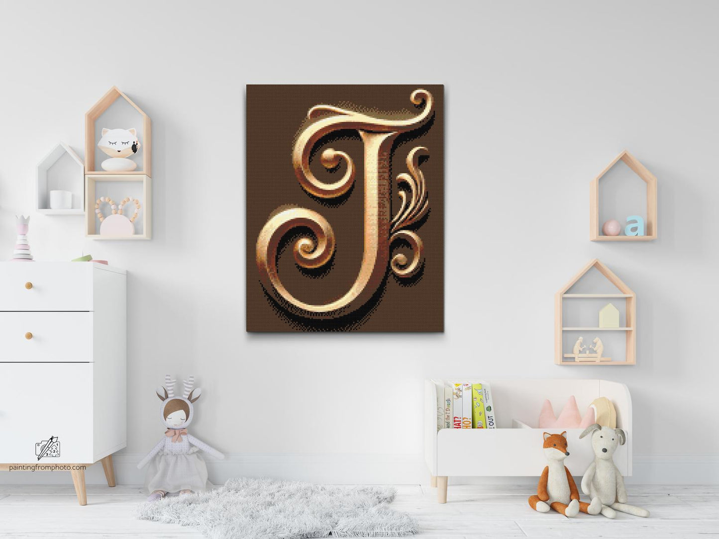 Diamond Painting - Bogstav J