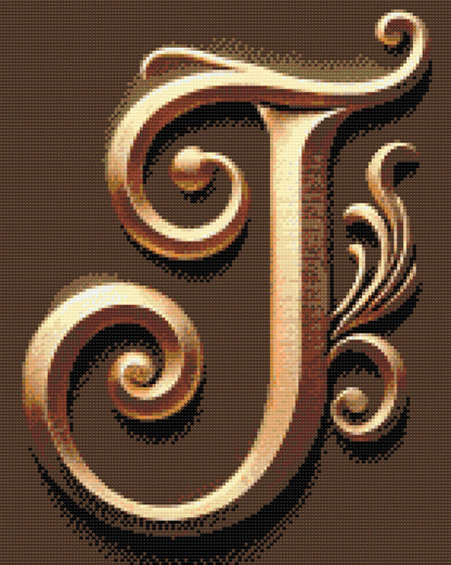 Diamond Painting - Bogstav J