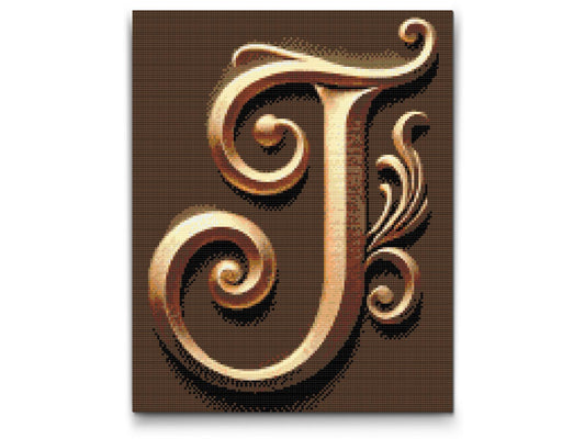 Diamond Painting - Bogstav J