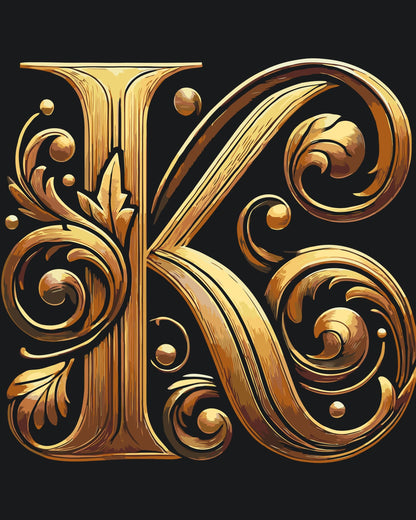 Paint by Numbers - Bogstav K