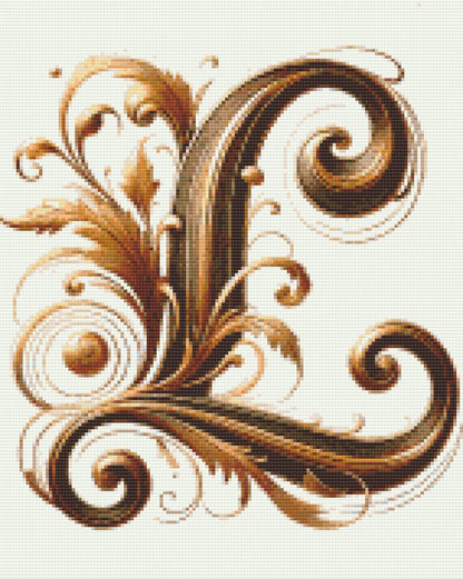 Diamond Painting - Bogstav L