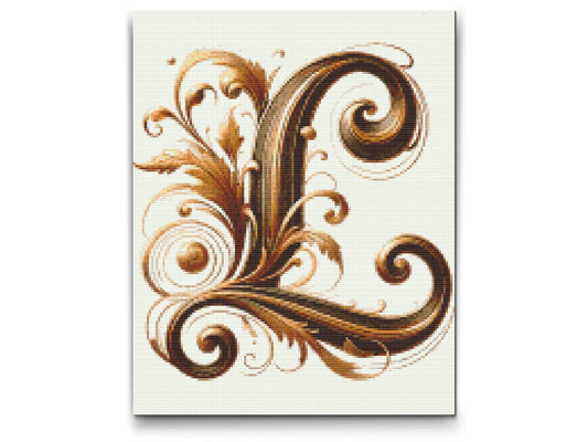 Diamond Painting - Bogstav L