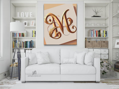 Paint by Numbers - Bogstavet M
