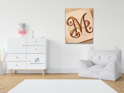 Diamond Painting - Bogstavet M