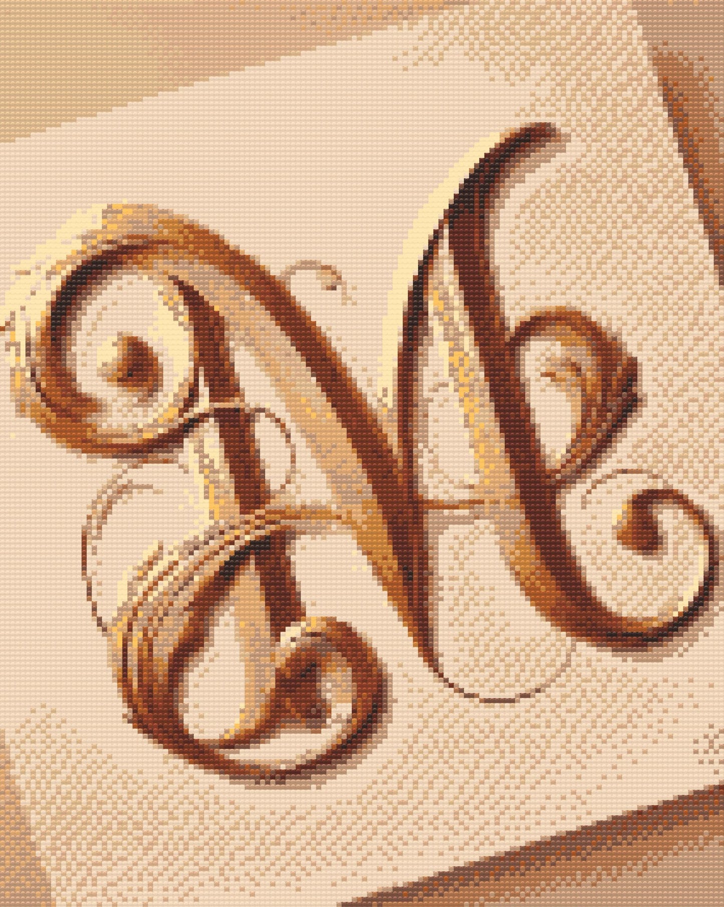 Diamond Painting - Bogstavet M