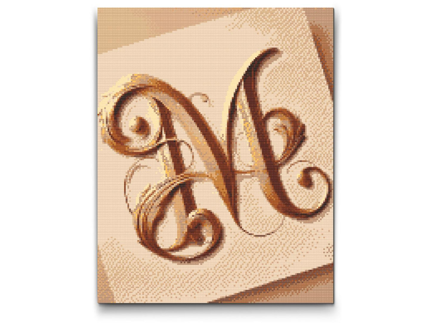 Diamond Painting - Bogstavet M