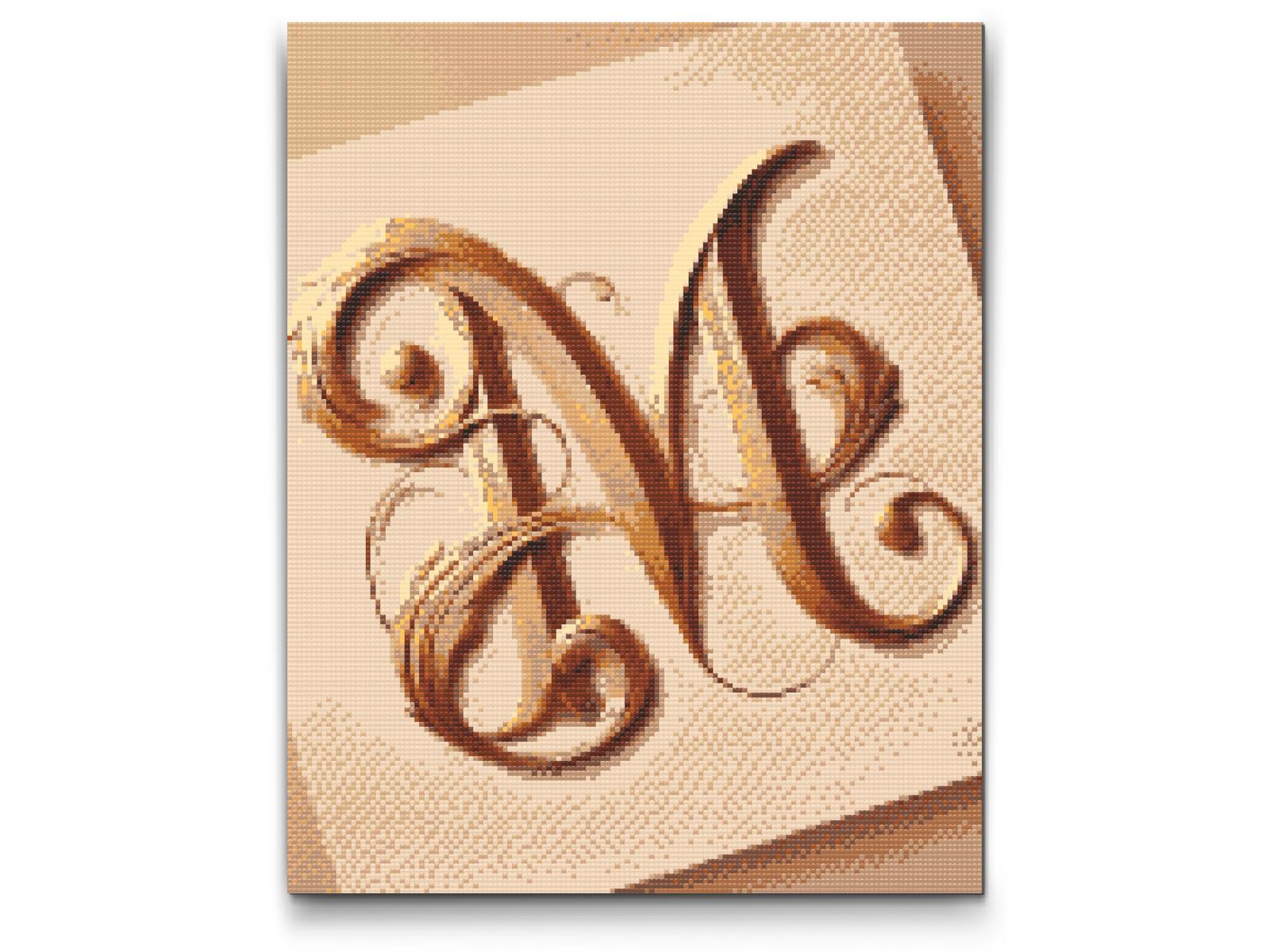 Diamond Painting - Bogstavet M