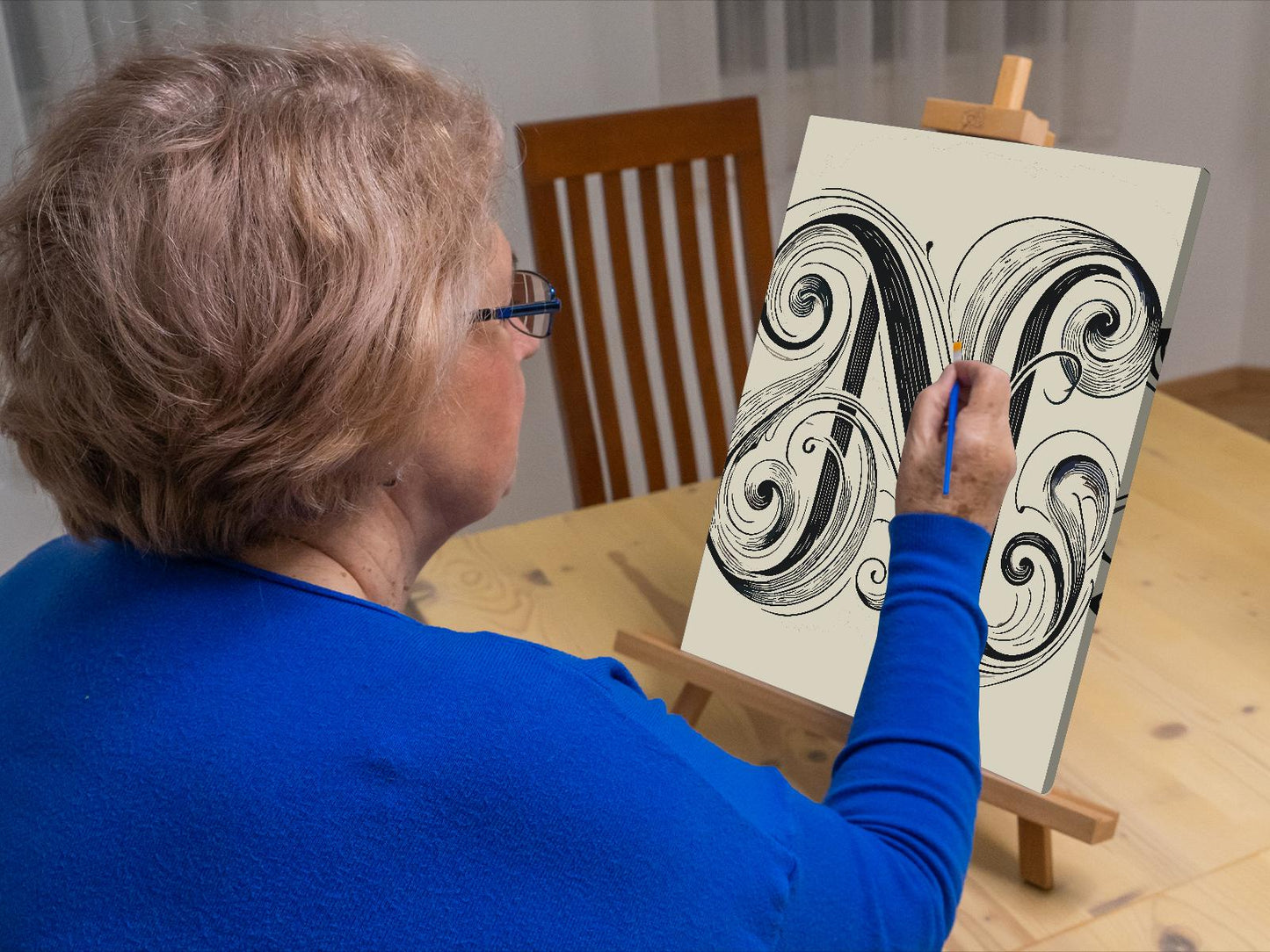 Paint by Numbers - Bogstav N