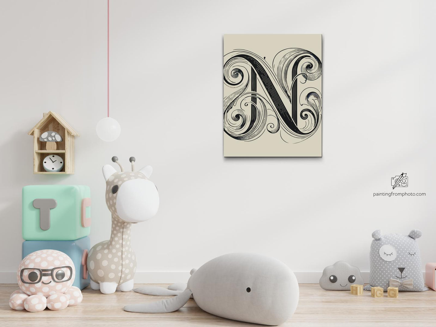 Paint by Numbers - Bogstav N
