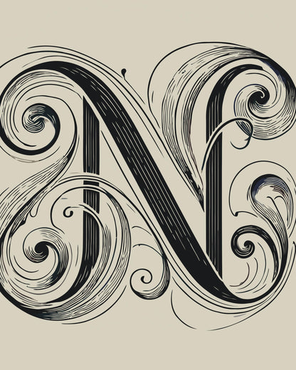 Paint by Numbers - Bogstav N
