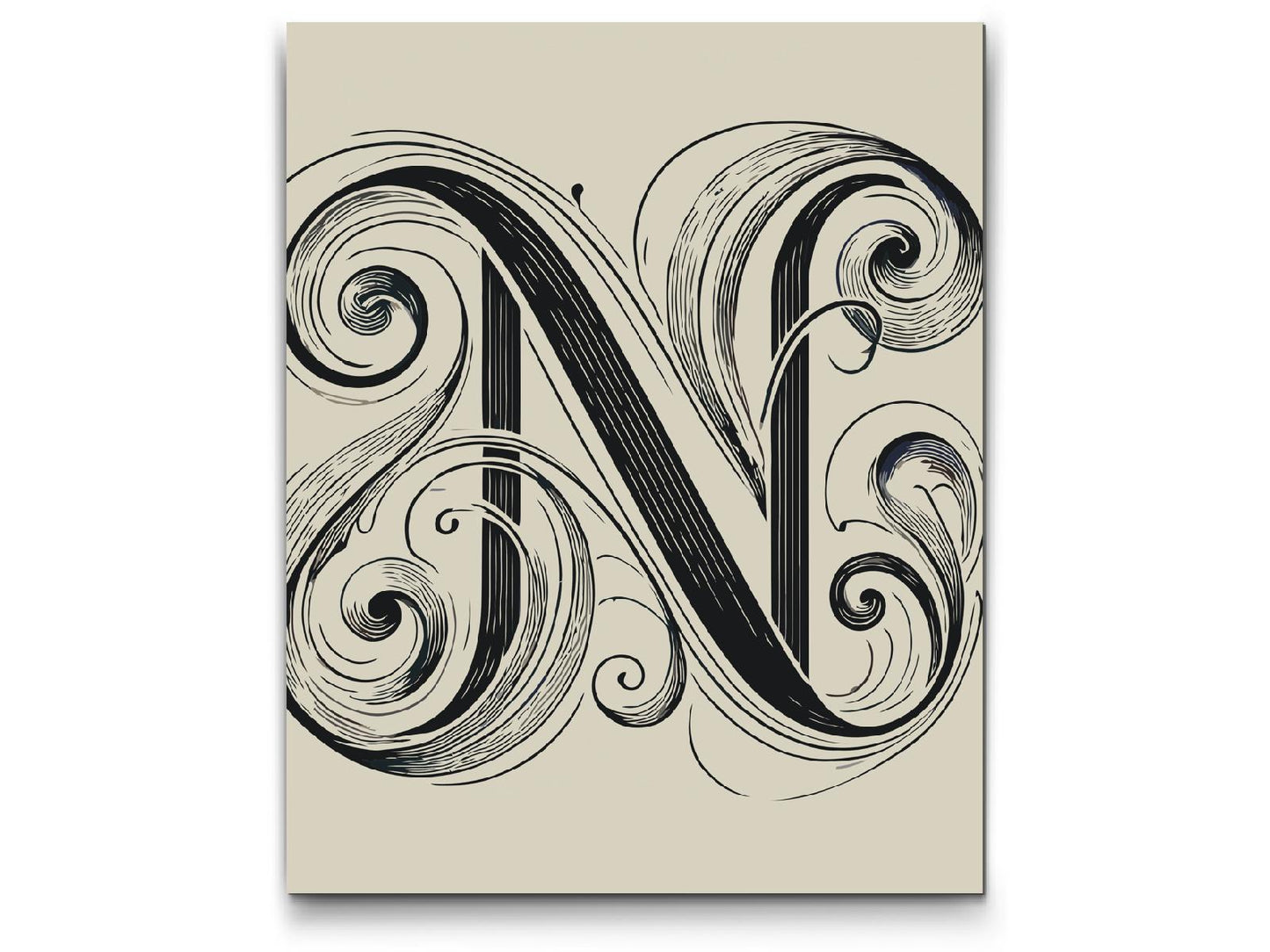 Paint by Numbers - Bogstav N