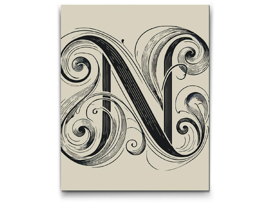Paint by Numbers - Bogstav N