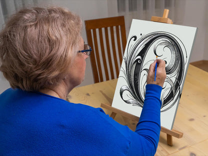 Paint by Numbers - Bogstav O