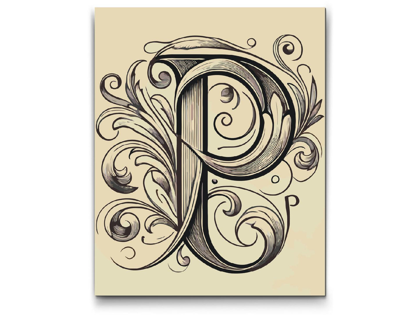 Paint by Numbers - Bogstav P