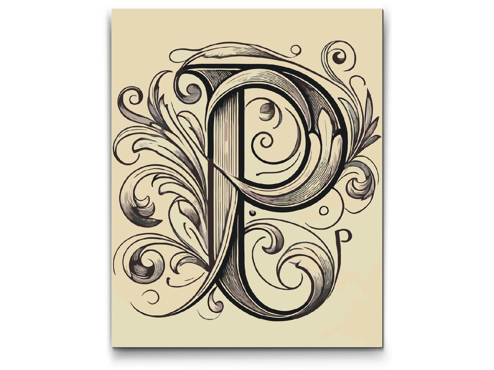 Paint by Numbers - Bogstav P