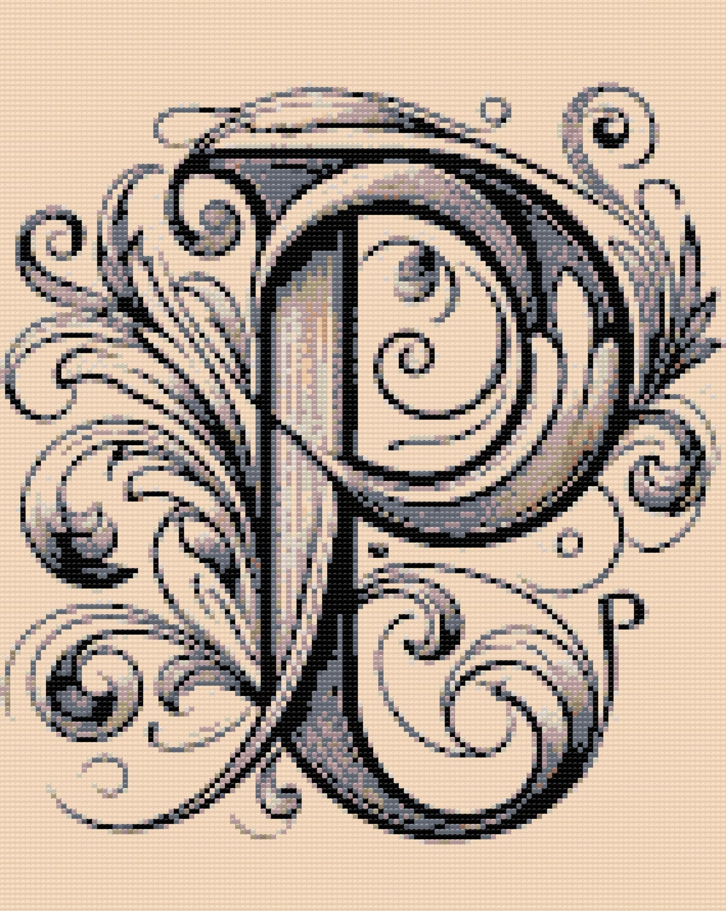 Diamond Painting - Bogstav P