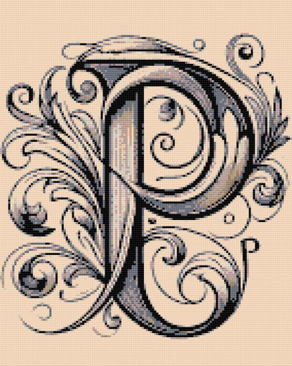 Diamond Painting - Bogstav P
