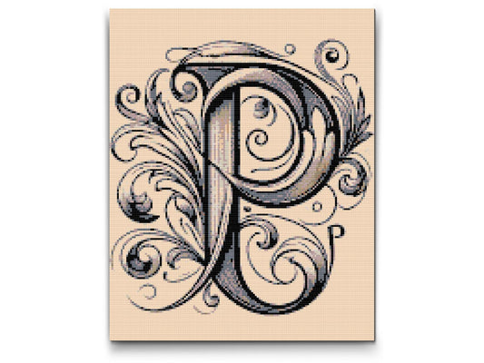Diamond Painting - Bogstav P