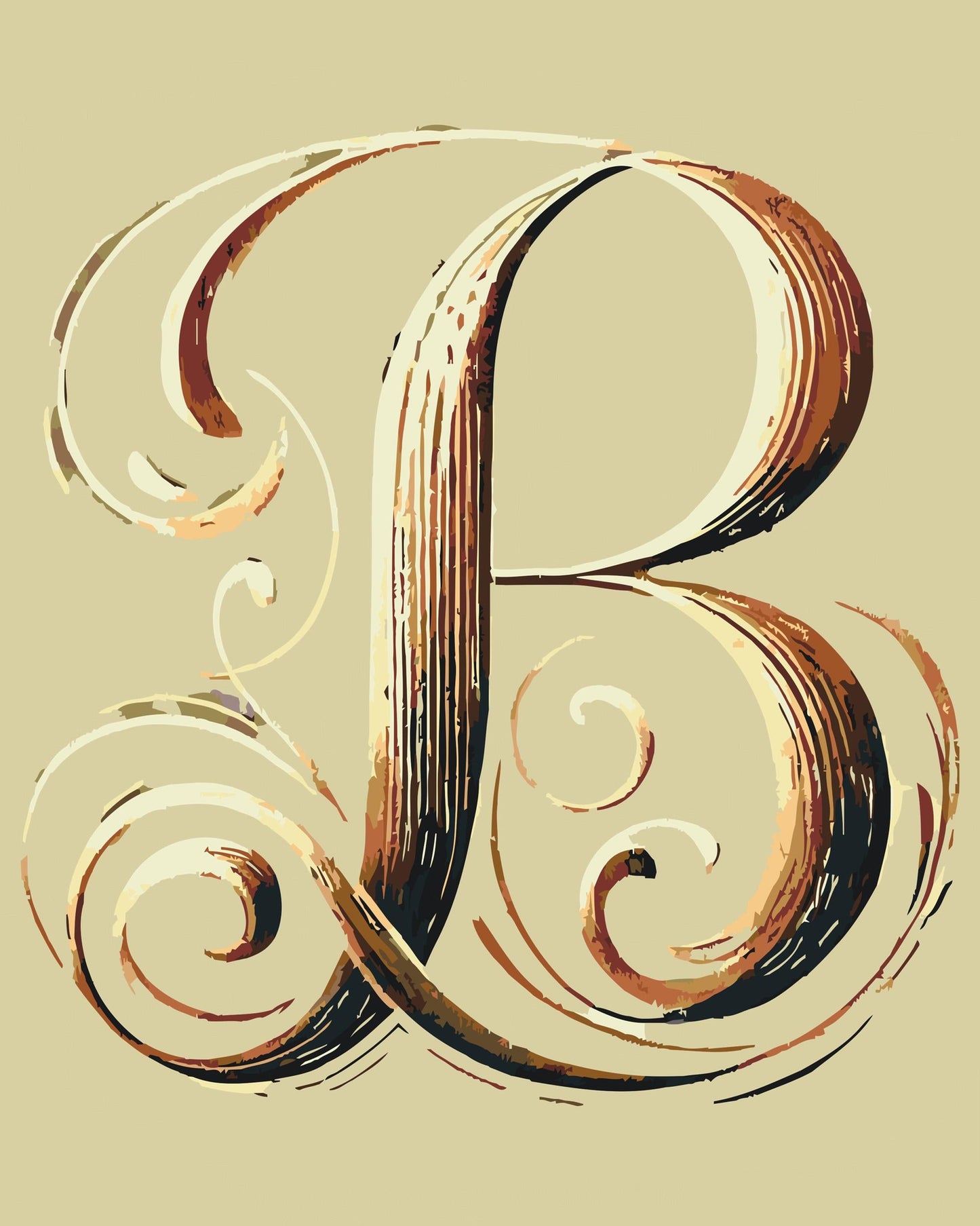 Paint by Numbers - Bogstav B
