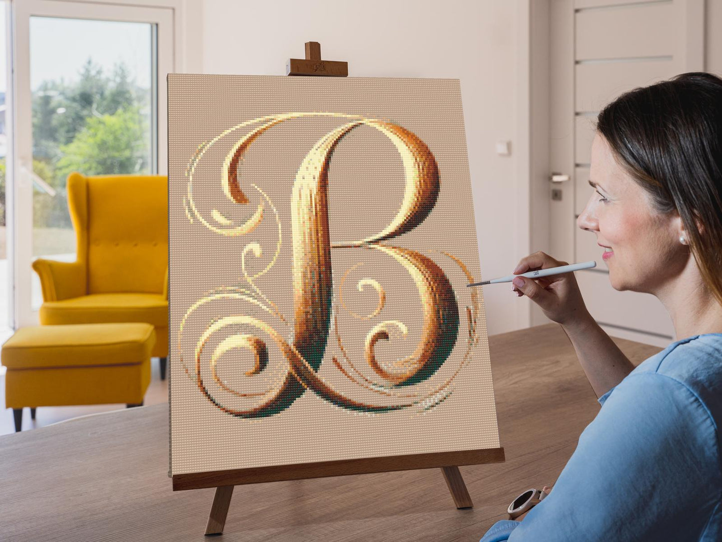 Diamond Painting - Bogstav B
