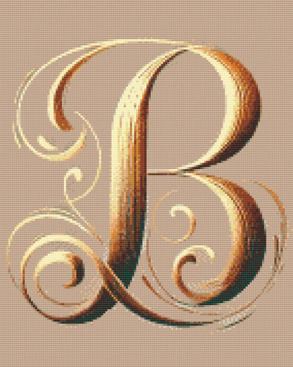 Diamond Painting - Bogstav B