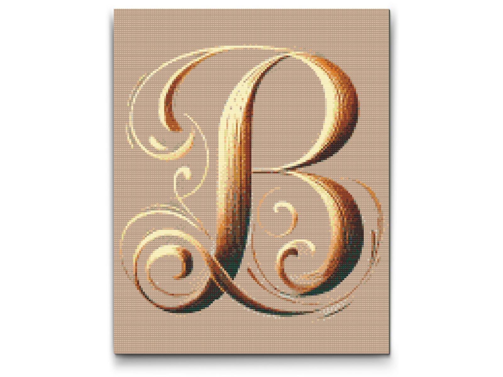 Diamond Painting - Bogstav B