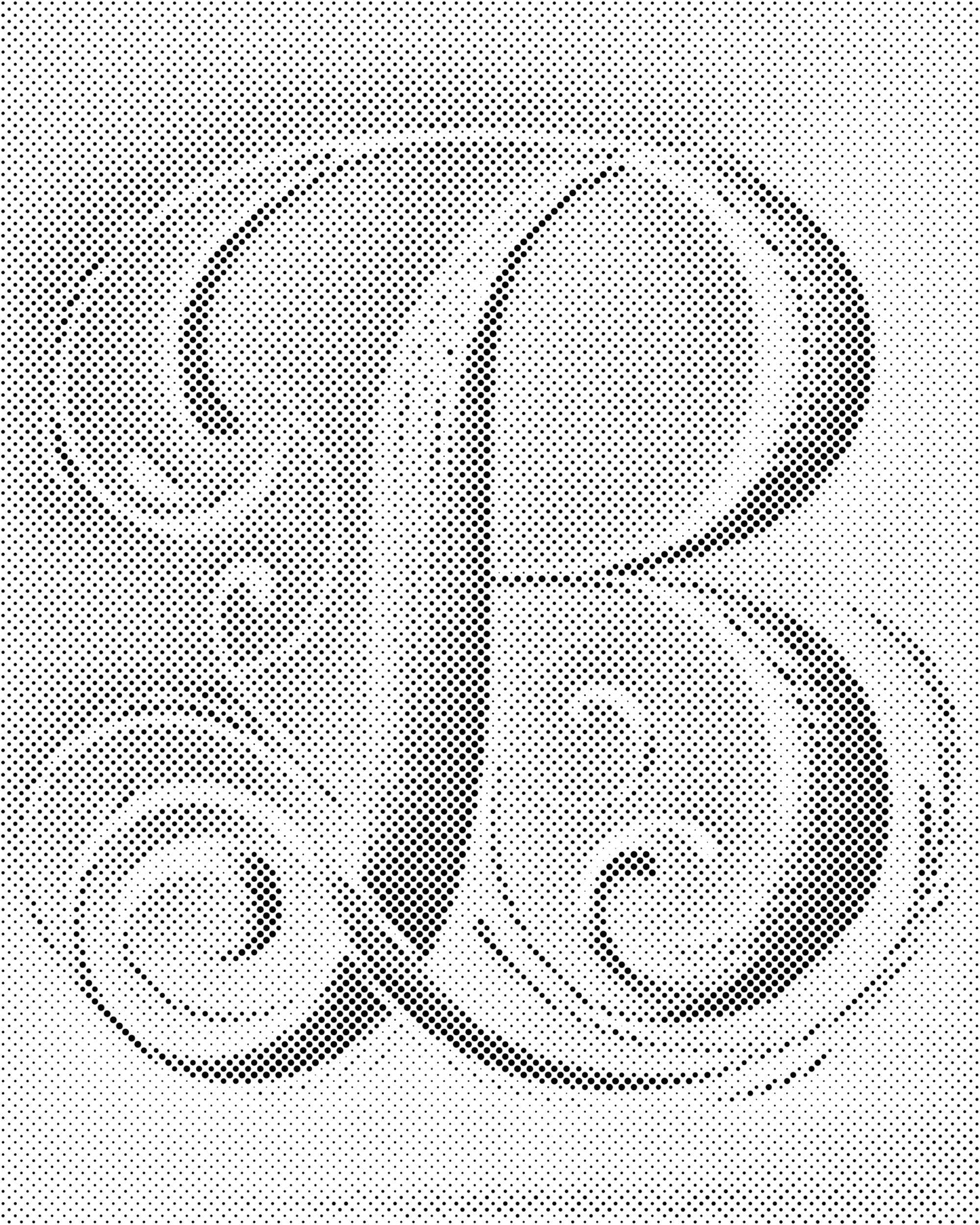 Mal-med-prikker -  Bogstav B