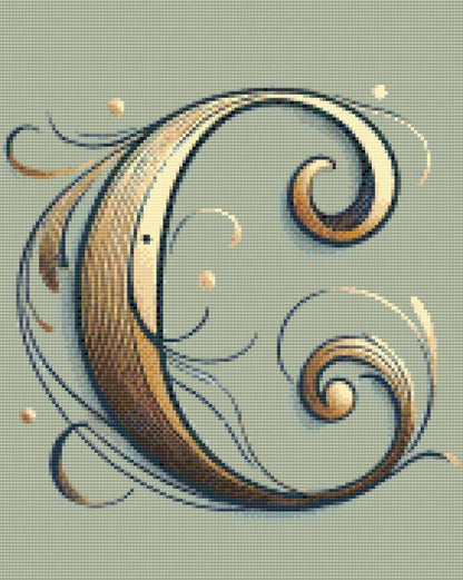 Diamond Painting - Bogstav C