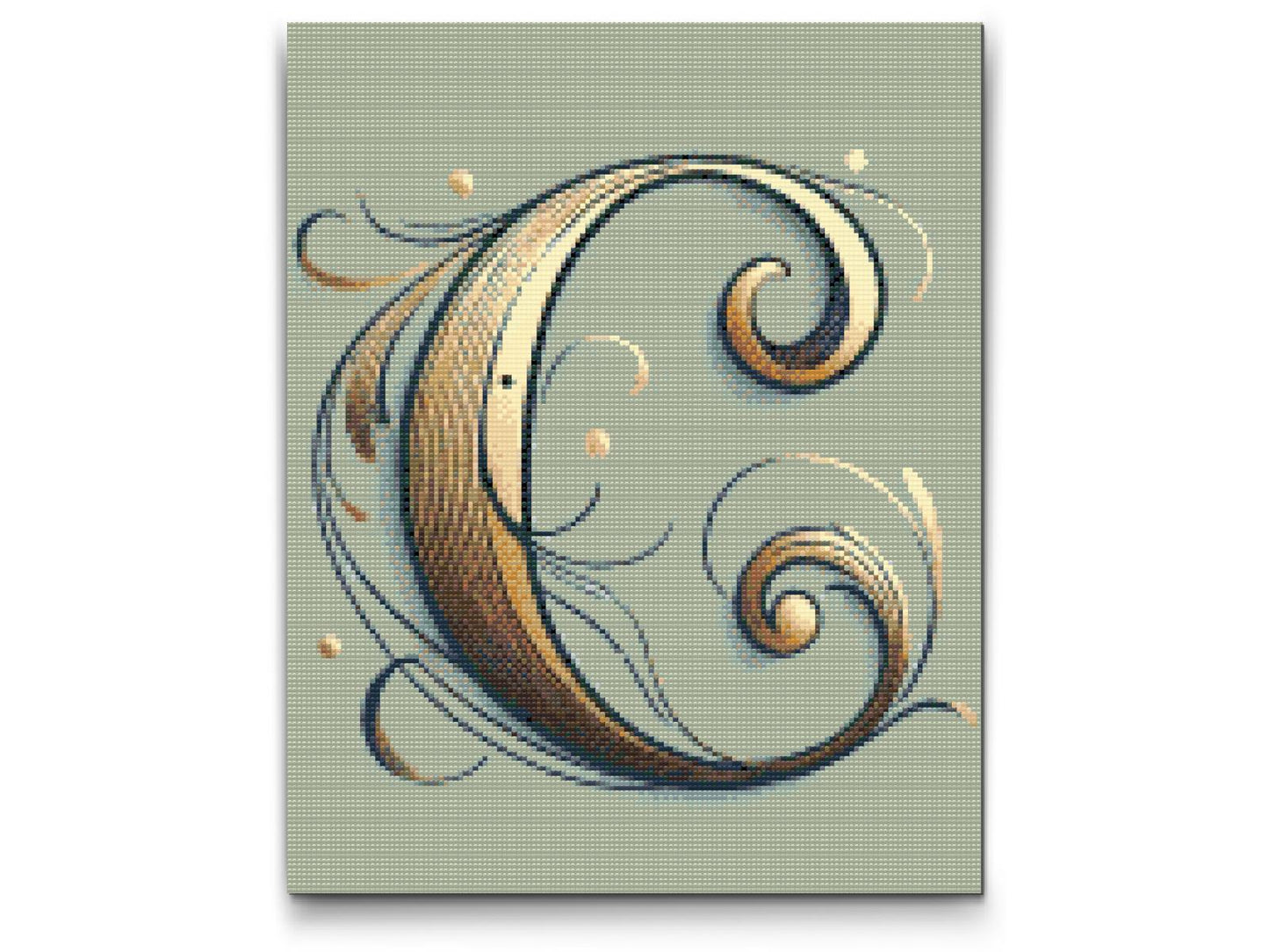 Diamond Painting - Bogstav C
