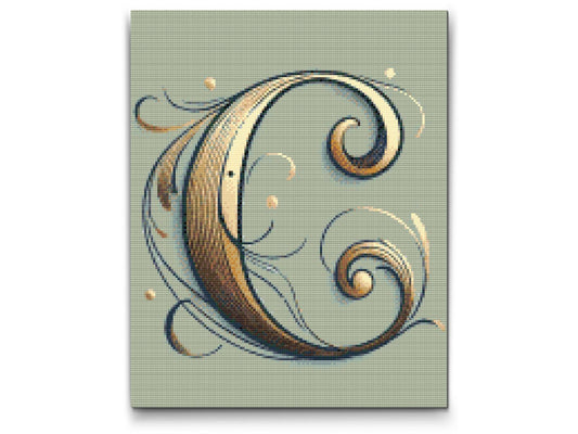 Diamond Painting - Bogstav C