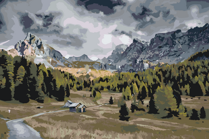Paint by Numbers - Dolomitterne 2