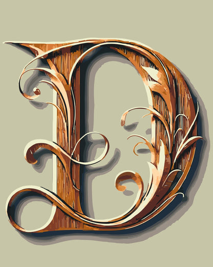 Paint by Numbers - Bogstav D