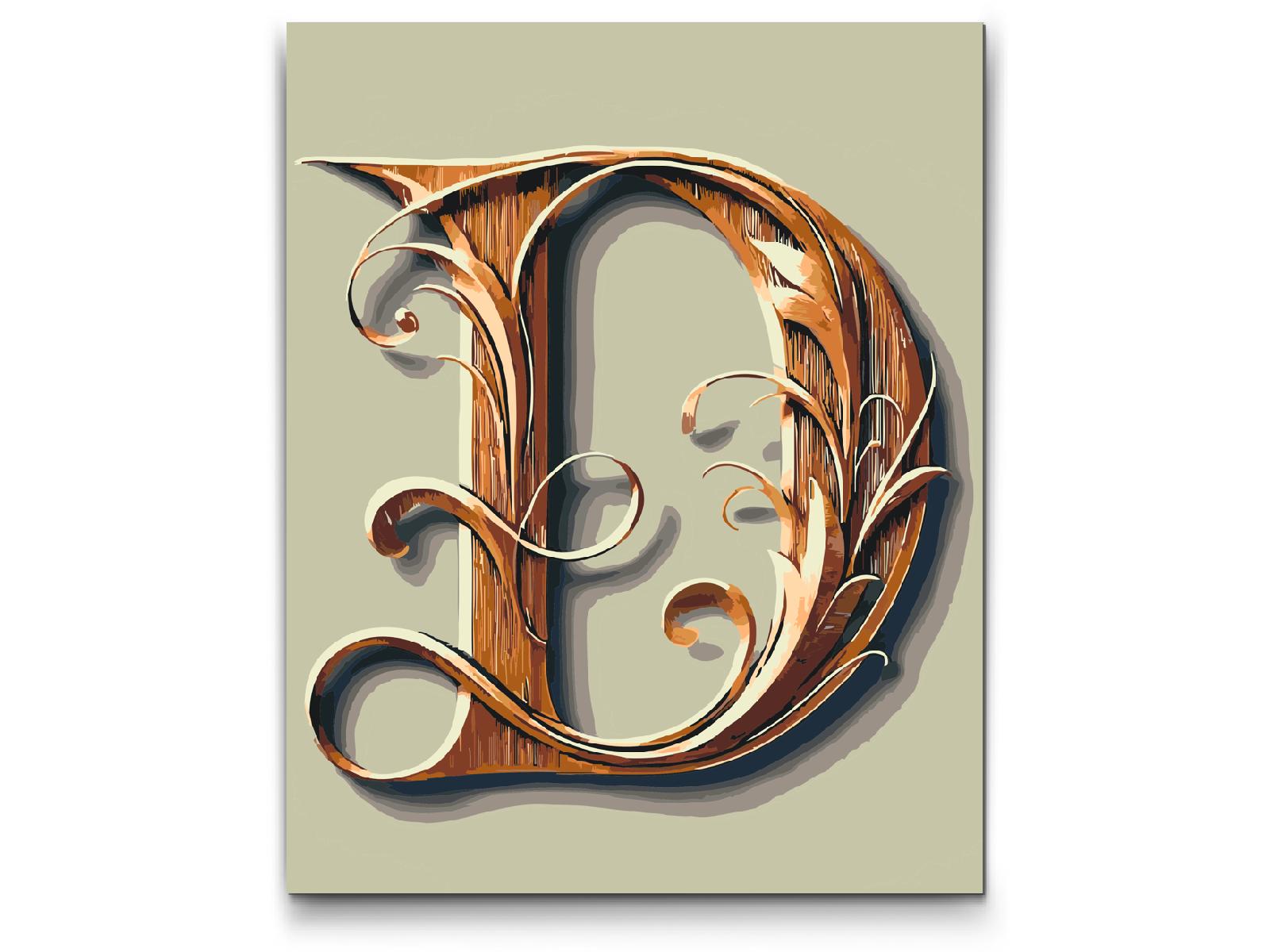 Paint by Numbers - Bogstav D