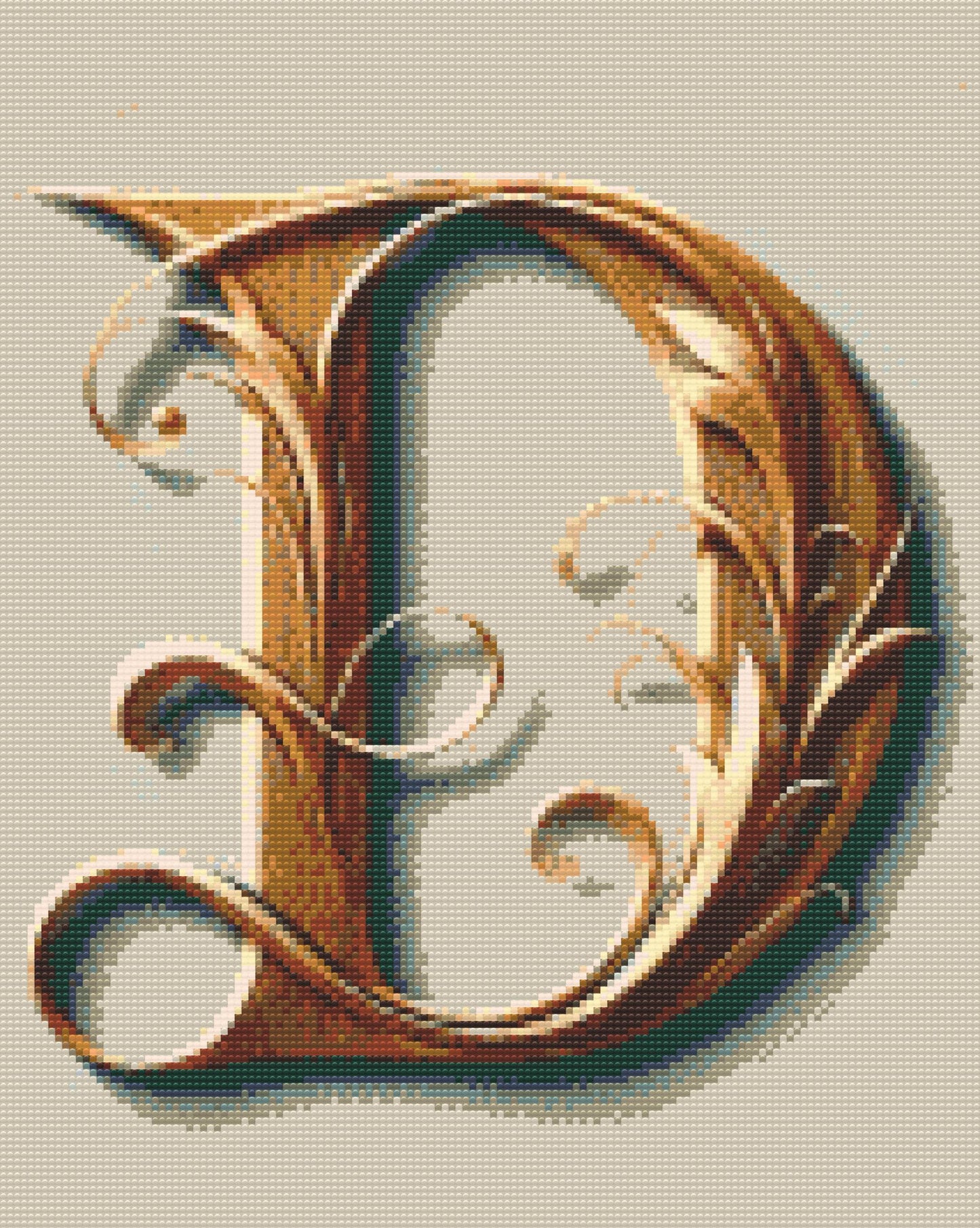 Diamond Painting - Bogstav D