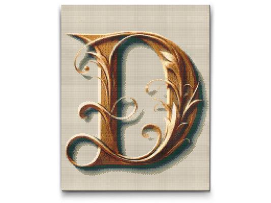Diamond Painting - Bogstav D