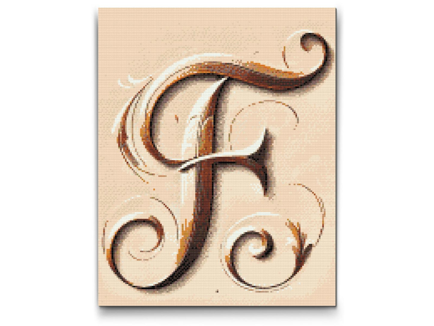 Diamond Painting - Bogstav F