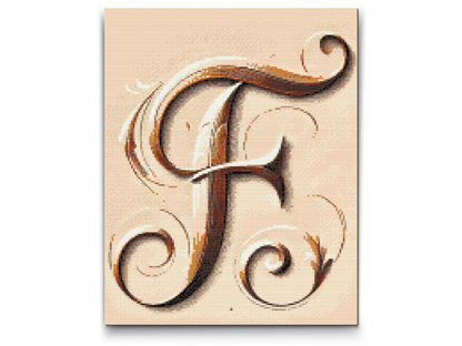 Diamond Painting - Bogstav F
