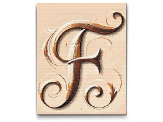Diamond Painting - Bogstav F