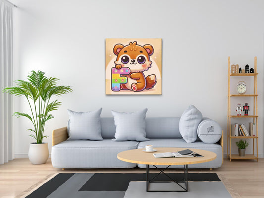 Diamond Painting - Bogstavet F – Med et dyr